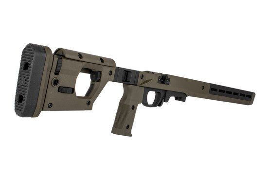 The Magpul Pro 700 Fixed Stock Chassis features length of pull and cheek riser adjustments